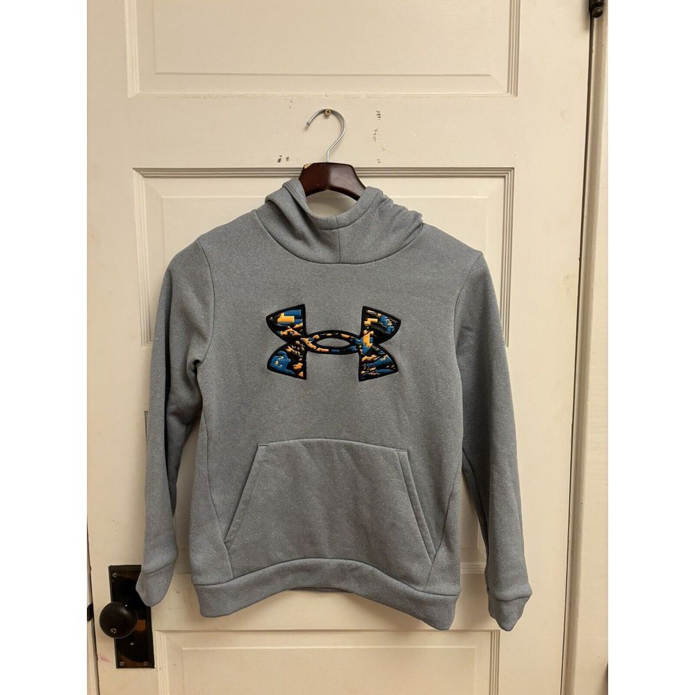 Under‎ Armour Gray Boy's Hoodie Loose Size Medium
